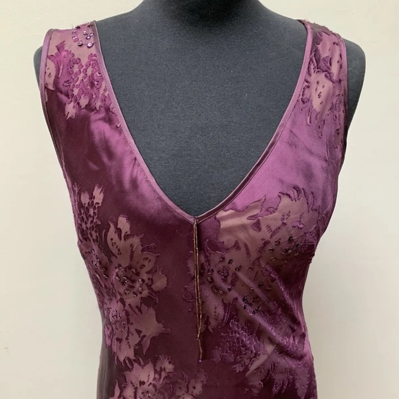 90s y2k maxi slip dress bias cut fits 10 12 - Picture 4 of 12